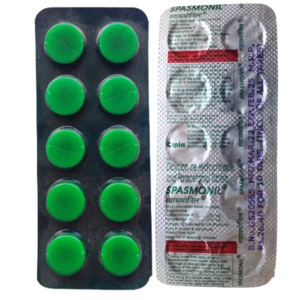 Spasmonil 20 mg/325mg Tablet